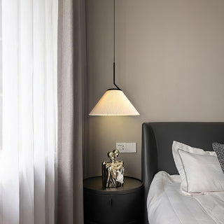 Zoravine Plissé Tissu Suspension Lumière