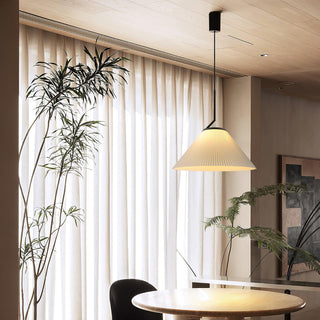 Zoravine Plissé Tissu Suspension Lumière
