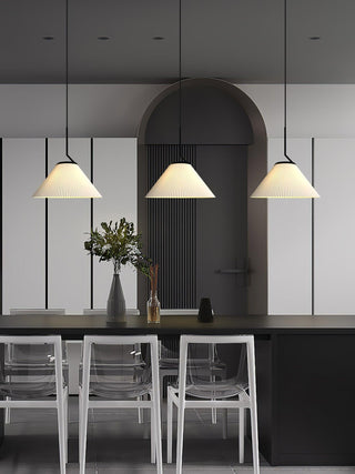 Zoravine Plissé Tissu Suspension Lumière
