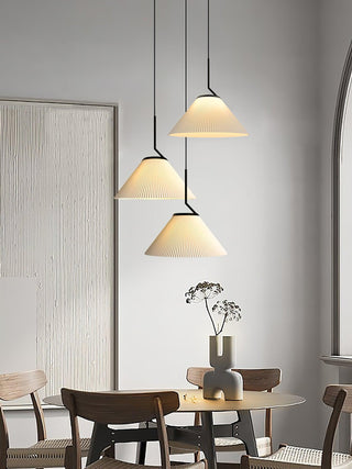Zoravine Plissé Tissu Suspension Lumière