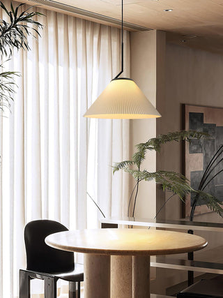 Zoravine Plissé Tissu Suspension Lumière