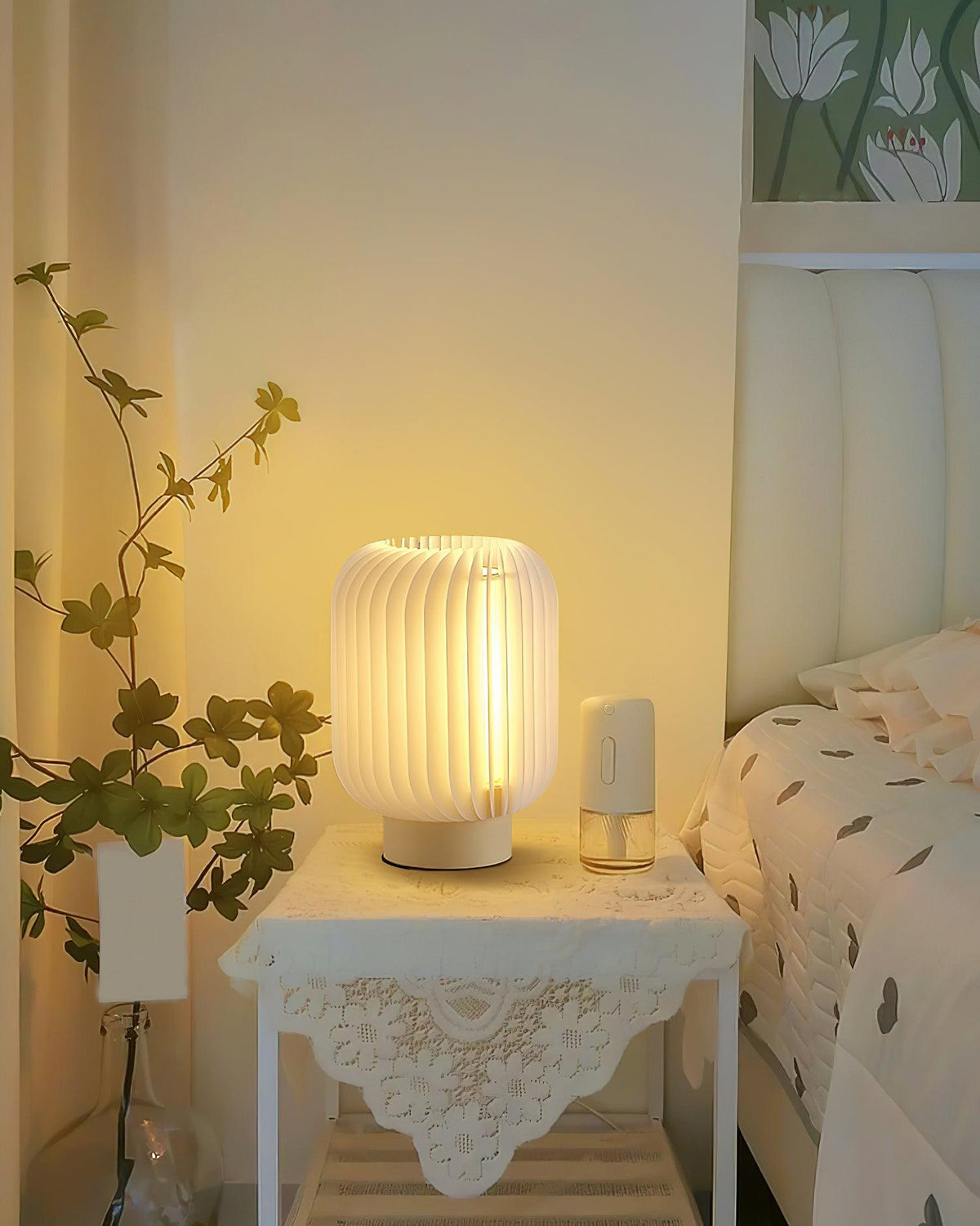 Thal Lampe de Table Organique Plissée