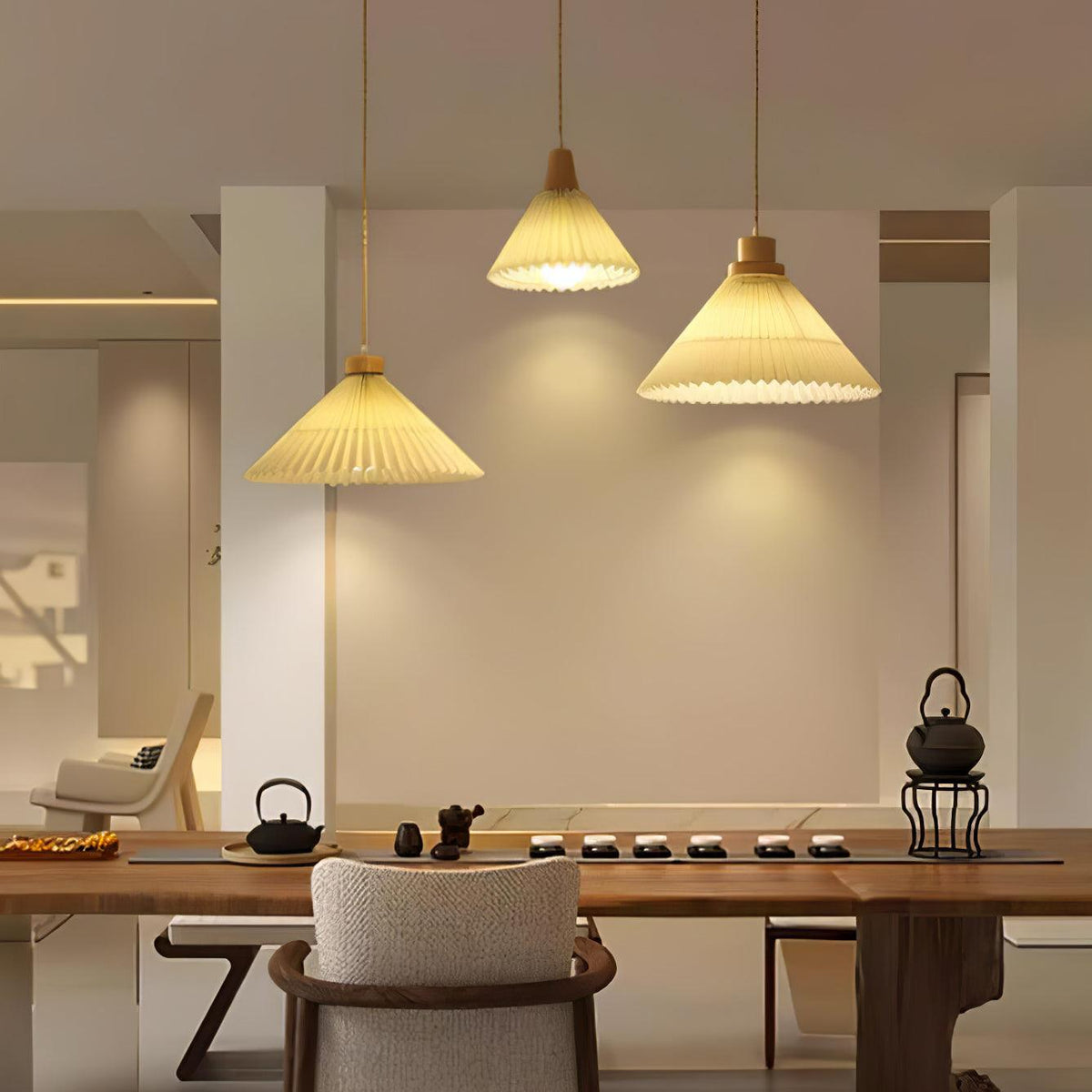 Flora Suspension en Bois Moderne