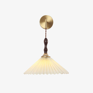Eurlaeel Applique Murale Plissée en Bois Premium