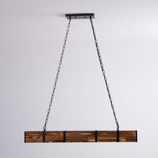 Lustra Lustre Pleva Bois Naturel Linéaire