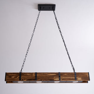 Lustra Lustre Pleva Bois Naturel Linéaire