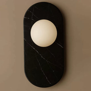Plinto Marble Wall Sconce-Neutral Decor