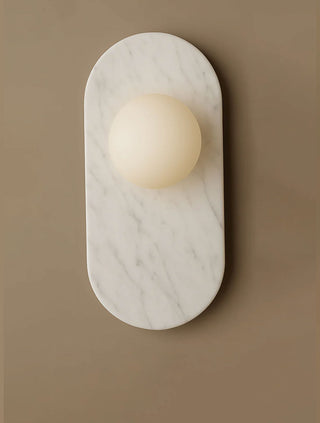 Plinto Marble Wall Sconce-Neutral Decor
