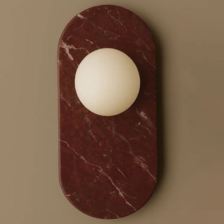 Plinto Marble Wall Sconce-Neutral Decor