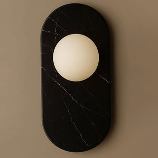 Plinto Marble Wall Sconce-Neutral Decor