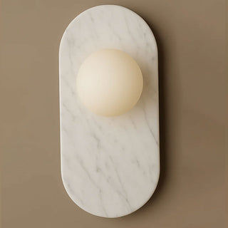 Plinto Marble Wall Sconce-Neutral Decor