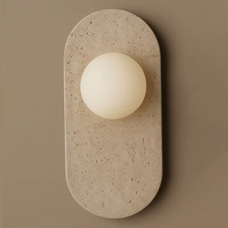 Plinto Marble Wall Sconce-Neutral Decor