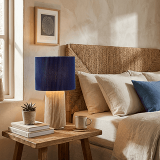 Plissa Pleated Table Lamp-Neutral Decor