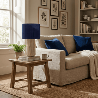 Plissa Pleated Table Lamp-Neutral Decor