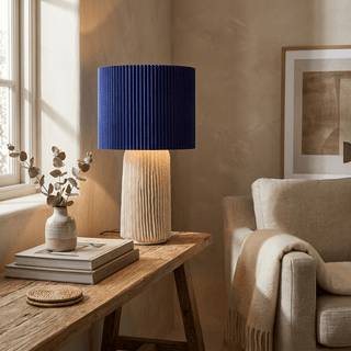 Plissa Pleated Table Lamp-Neutral Decor