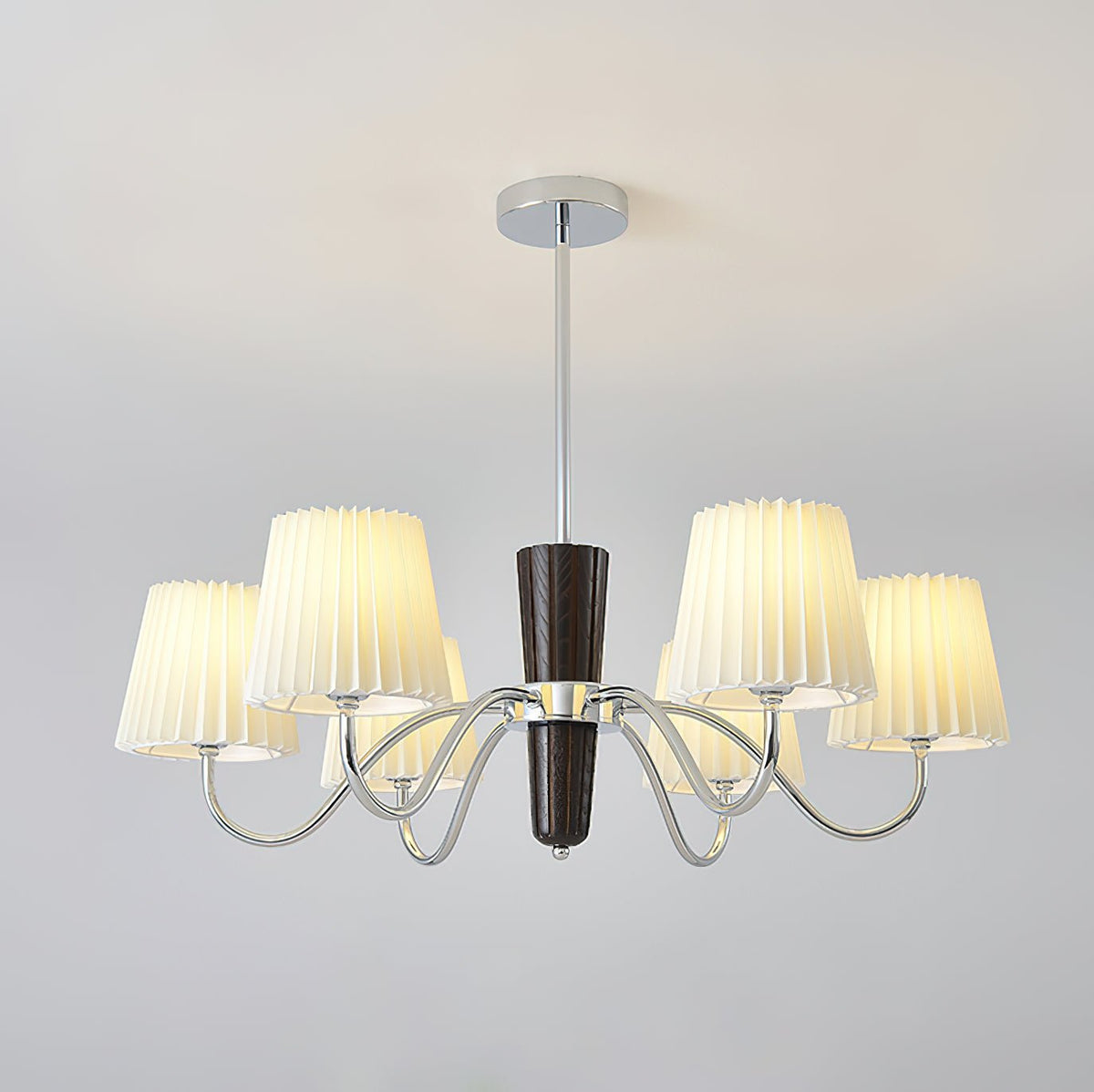 Norilia Lustre en tissu plissé classique