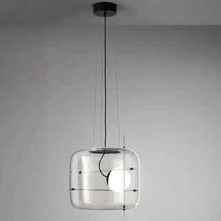 Lune Suspension en Verre Contemporaine