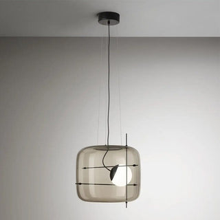 Lune Suspension en Verre Contemporaine