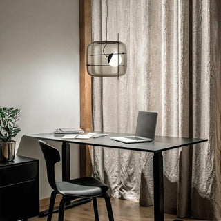 Lune Suspension en Verre Contemporaine