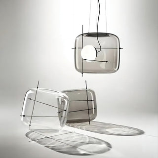 Lune Suspension en Verre Contemporaine