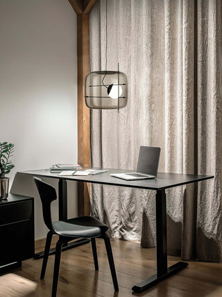 Lune Suspension en Verre Contemporaine