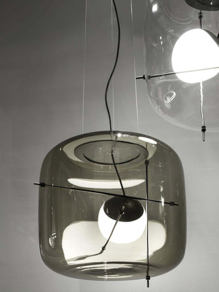 Lune Suspension en Verre Contemporaine