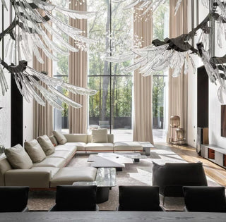 Plumage Ascent Chandelier-Neutral Decor