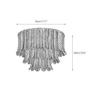 Vosolara Plafonnier Laiton Verre Luxe-Luire