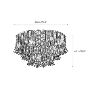 Vosolara Plafonnier Laiton Verre Luxe-Luire