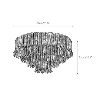 Vosolara Plafonnier Laiton Verre Luxe-Luire