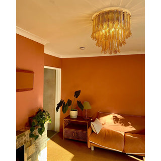Vosolara Plafonnier Laiton Verre Luxe-Luire
