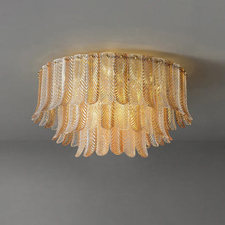 Vosolara Plafonnier Laiton Verre Luxe-Luire
