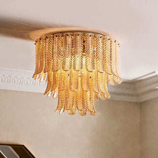 Vosolara Plafonnier Laiton Verre Luxe-Luire