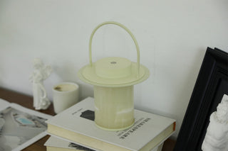 Pod Portable Rechargeable Alabaster Table Lamp-Neutral Decor