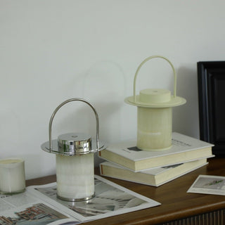 Pod Portable Rechargeable Alabaster Table Lamp-Neutral Decor