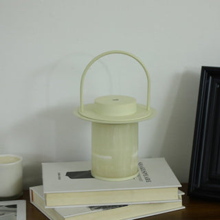 Pod Portable Rechargeable Alabaster Table Lamp-Neutral Decor