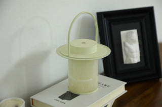 Pod Portable Rechargeable Alabaster Table Lamp-Neutral Decor