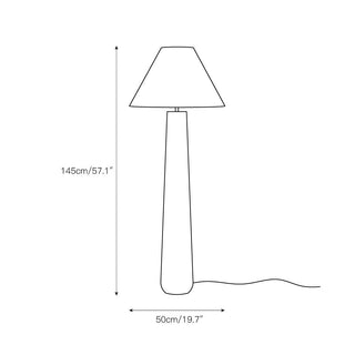 Columnil Lampadaire blanc