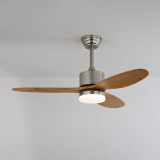 Ventilateur de Plafond Minimaliste Elara en Bois avec Lumière