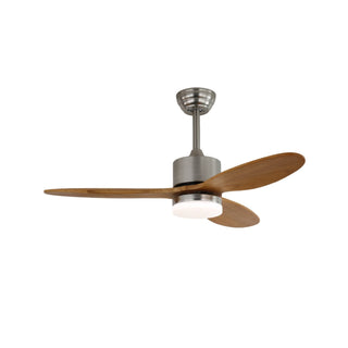 Ventilateur de Plafond Minimaliste Elara en Bois avec Lumière