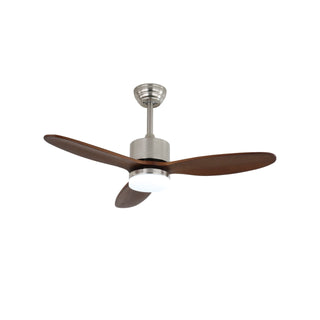 Ventilateur de Plafond Minimaliste Elara en Bois avec Lumière