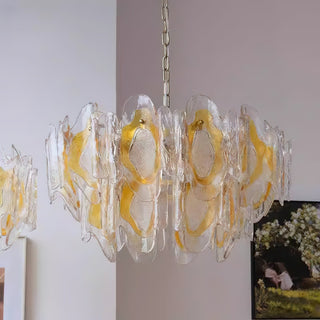 Zecaryra Lustre en Verre Luxe Postmoderne