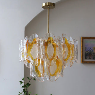 Zecaryra Lustre en Verre Luxe Postmoderne