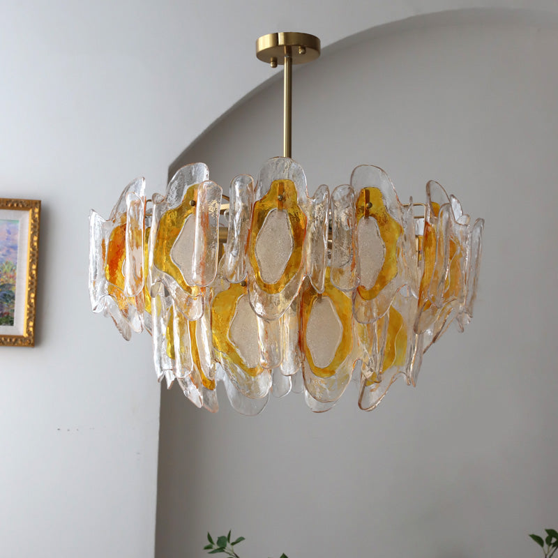Zecaryra Lustre en Verre Luxe Postmoderne