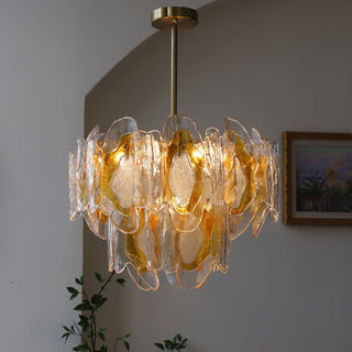 Zecaryra Lustre en Verre Luxe Postmoderne