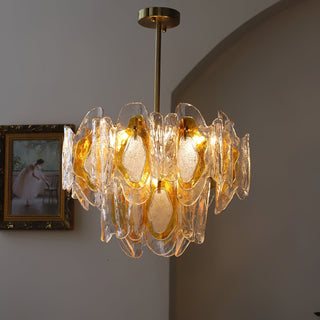 Zecaryra Lustre en Verre Luxe Postmoderne