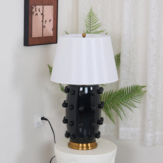 Nanex Lampe de Table en Céramique Et Tissu