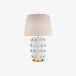Nanex Lampe de Table en Céramique Et Tissu