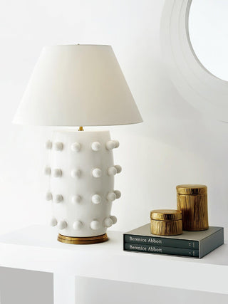 Nanex Lampe de Table en Céramique Et Tissu