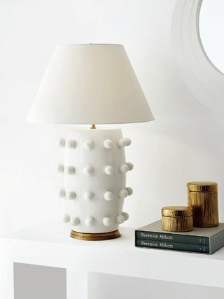 Nanex Lampe de Table en Céramique Et Tissu